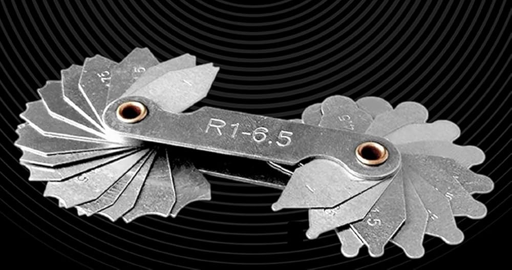 Amazon | HANSARANG ラジアスゲージ 4点セット R1.0～R80.0mm まで測定