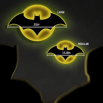 Brandlite DC Comics Batman Justice League Illuminated Batsign LED