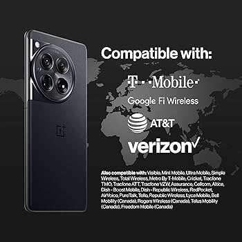 Amazon.com: OnePlus 12,16GB RAM+512GB,雙SIM卡,解鎖Android 智能手機