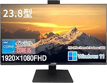 Amazon.co.jp: 【MS Office H&B 2024】wajun 狭額縁一体型PC XS24D