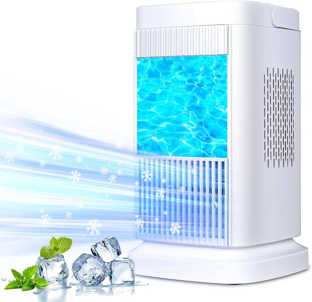 Amazon.co.jp: SNOKANO 冷風扇 冷風機 強力【氷や水不要・半導体冷却で