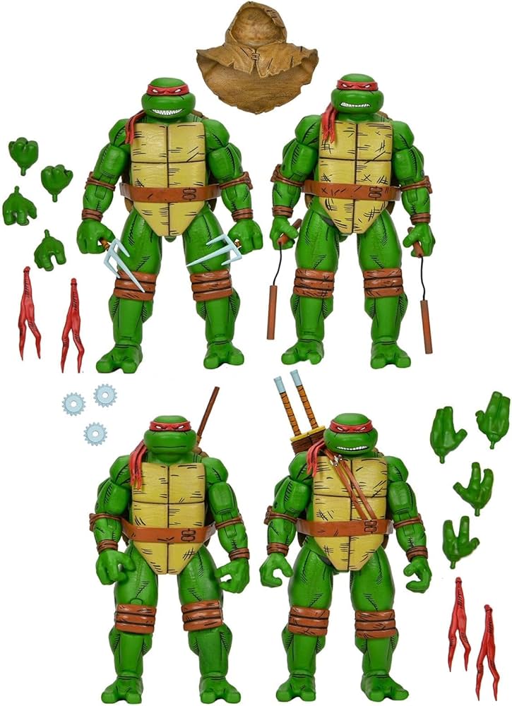 Amazon.com: Leonardo, Raphael, Michelangelo & Donatello 4-Pack - 7