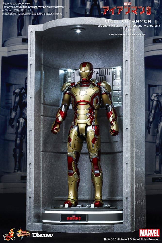Amazon.com: Hot Toys Iron Man 3 Diorama Series Hall of Armor