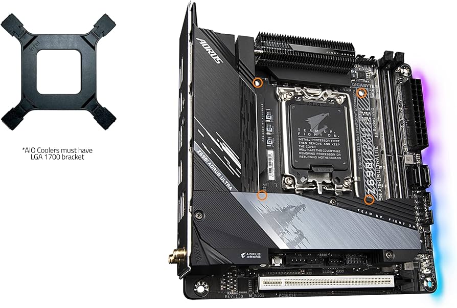 Amazon.com: GIGABYTE Z690I AORUS Ultra LITE (LGA 1700/ Intel Z690