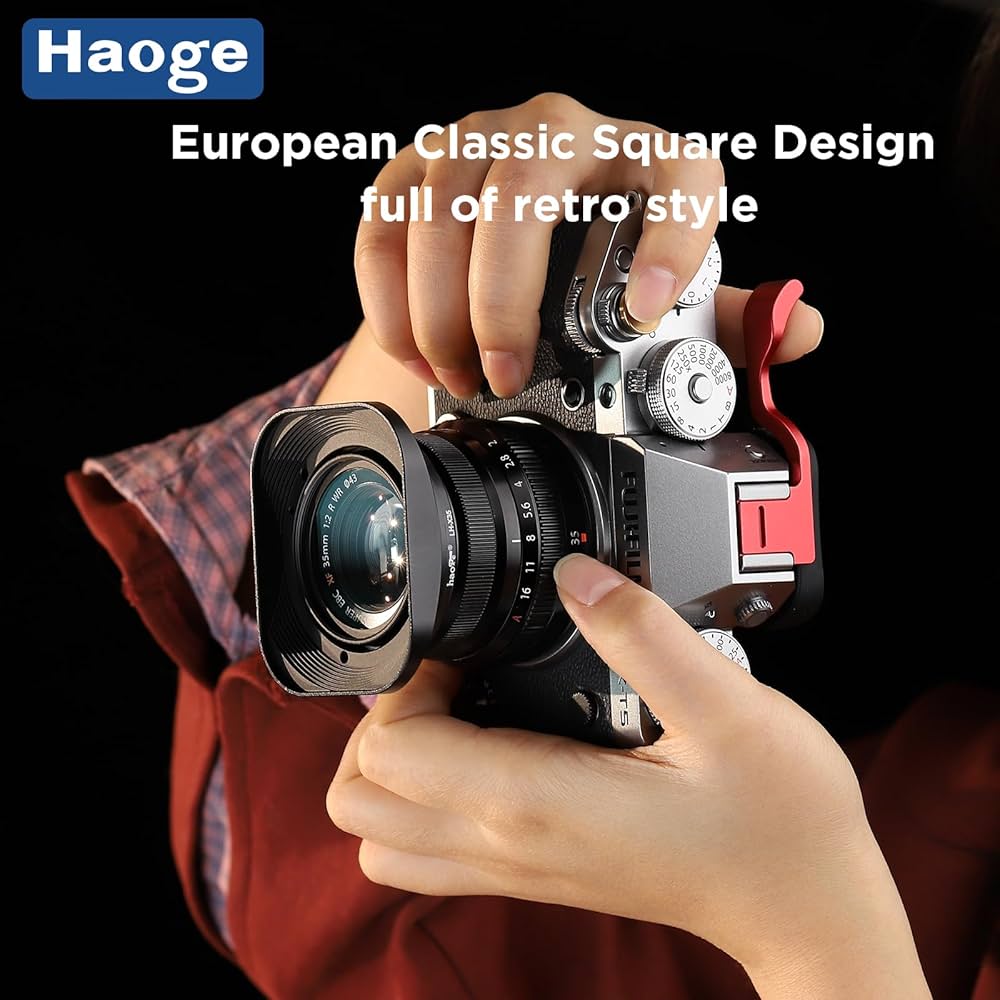 Amazon | Haoge LH-X35 バヨネットメタルスクエアレンズフードシェード