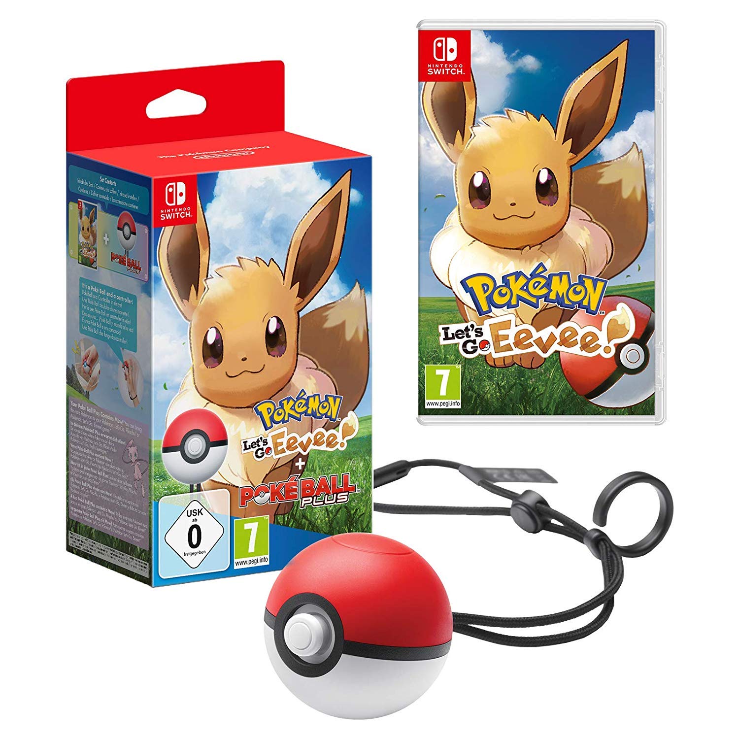 Amazon.com: Pokémon: Let's Go, Eevee! Including Poké Ball Plus