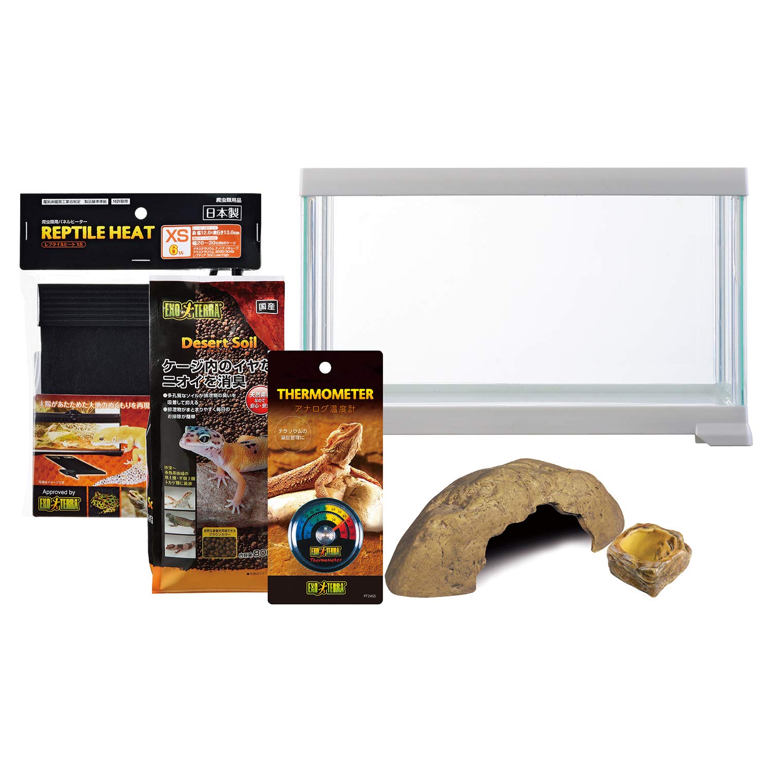 Amazon.co.jp: エキゾテラ GEX EXOTERRA レプテリア レオパ飼育キットS