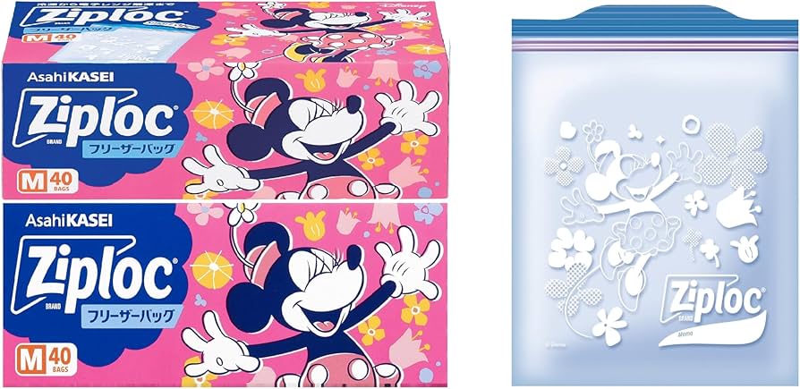 Amazon.co.jp: Ziploc 【限定デザイン】ジップロック フリーザーバッグ