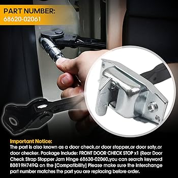 FOLCONROAD Door Check Strap Stopper Jam Hinge Driver Front LH Left