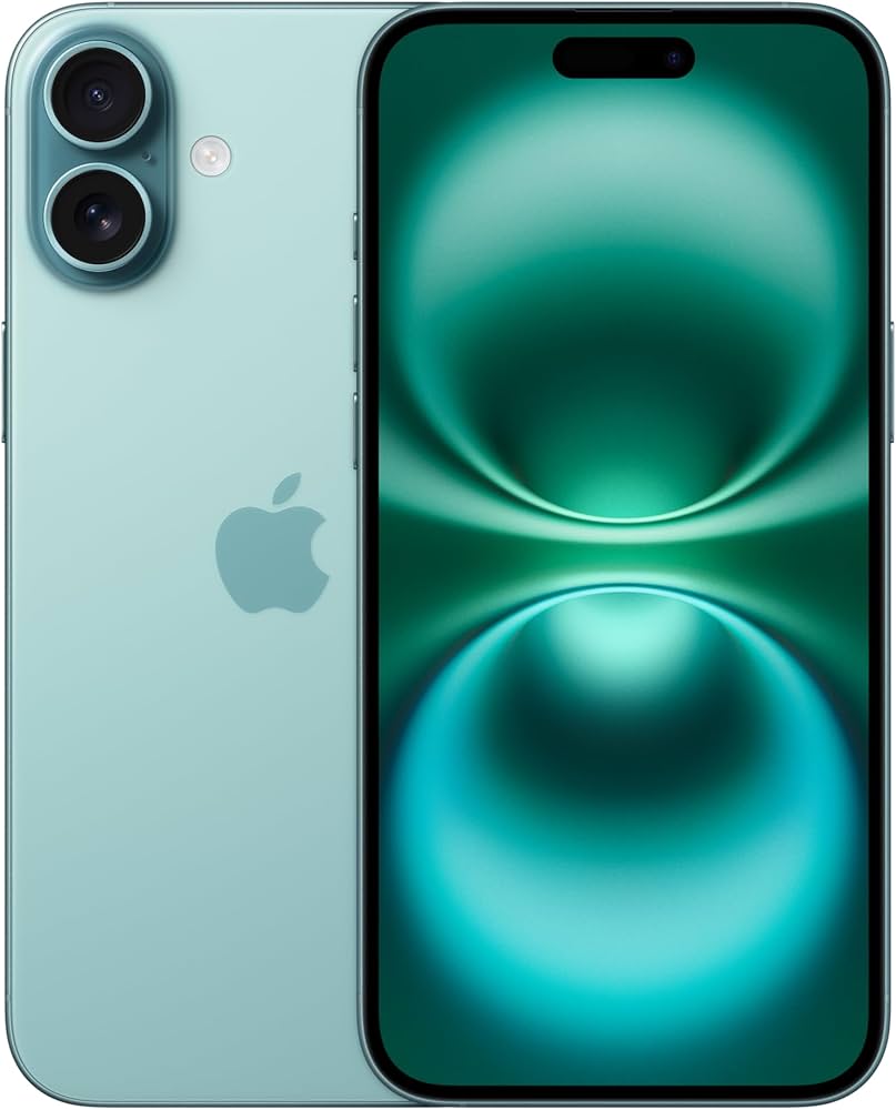Amazon.com: Apple iPhone 16, 128GB, Teal - Verizon (Renewed