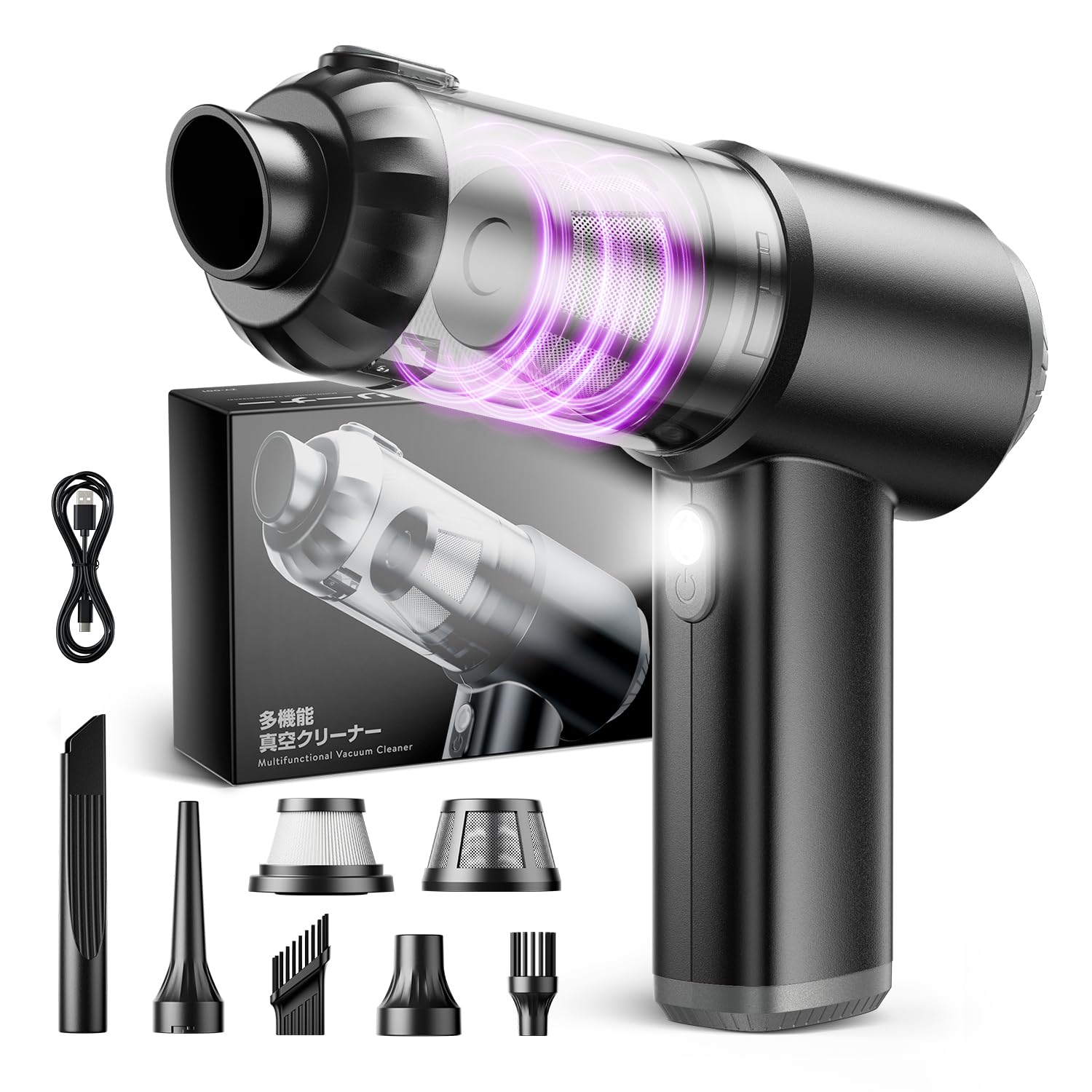 Amazon | 【新登場】 ハンディクリーナー コードレス 強力吸引力