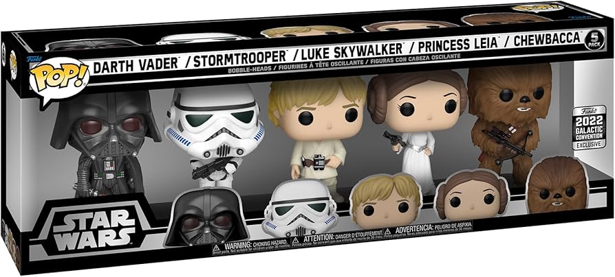 Funko Pop! Vinyl: Star Wars - Darth Vader, Stormtrooper, Luke
