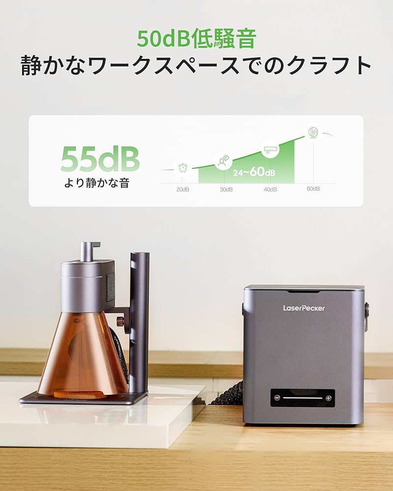 Amazon.co.jp: Laserpecker レーザー彫刻機専用 卓上空気清浄機 煙浄化