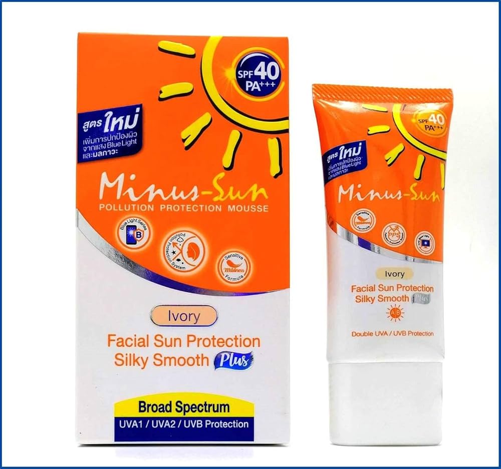 Amazon.com: Minus (Sol) Sun SPF40 PA+++ Ivory (New Formula x 1