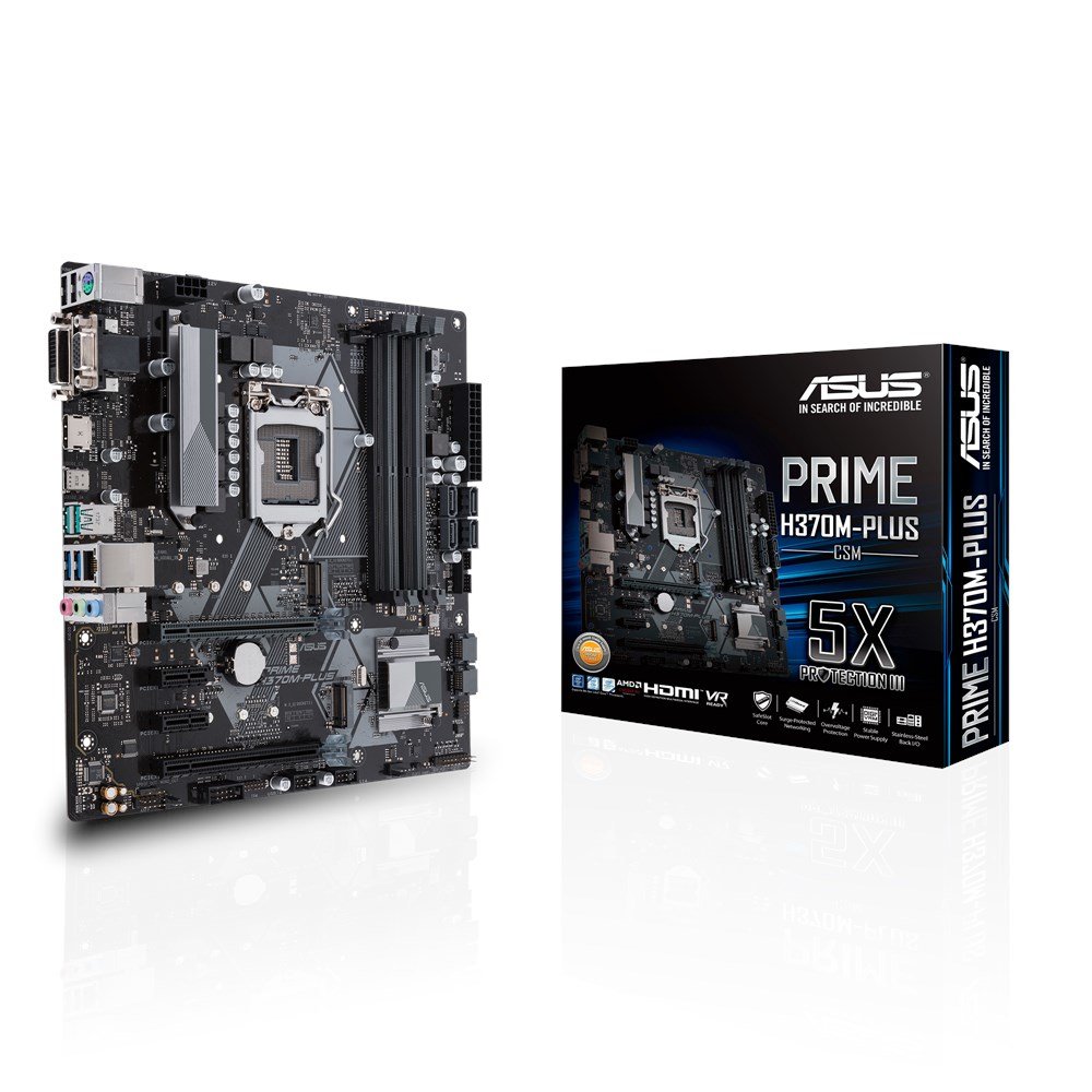 Amazon | Asus Prime H370M-Plus/CSM デスクトップマザーボード
