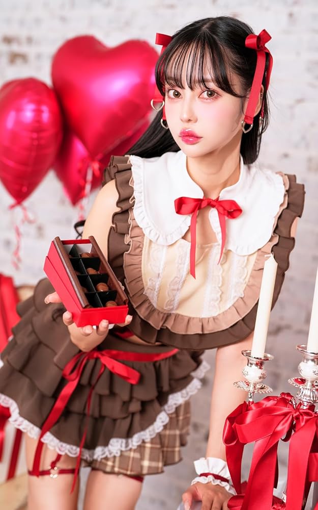 Amazon.co.jp: [Malymoon] コスプレ メイド アイドル セットアップ