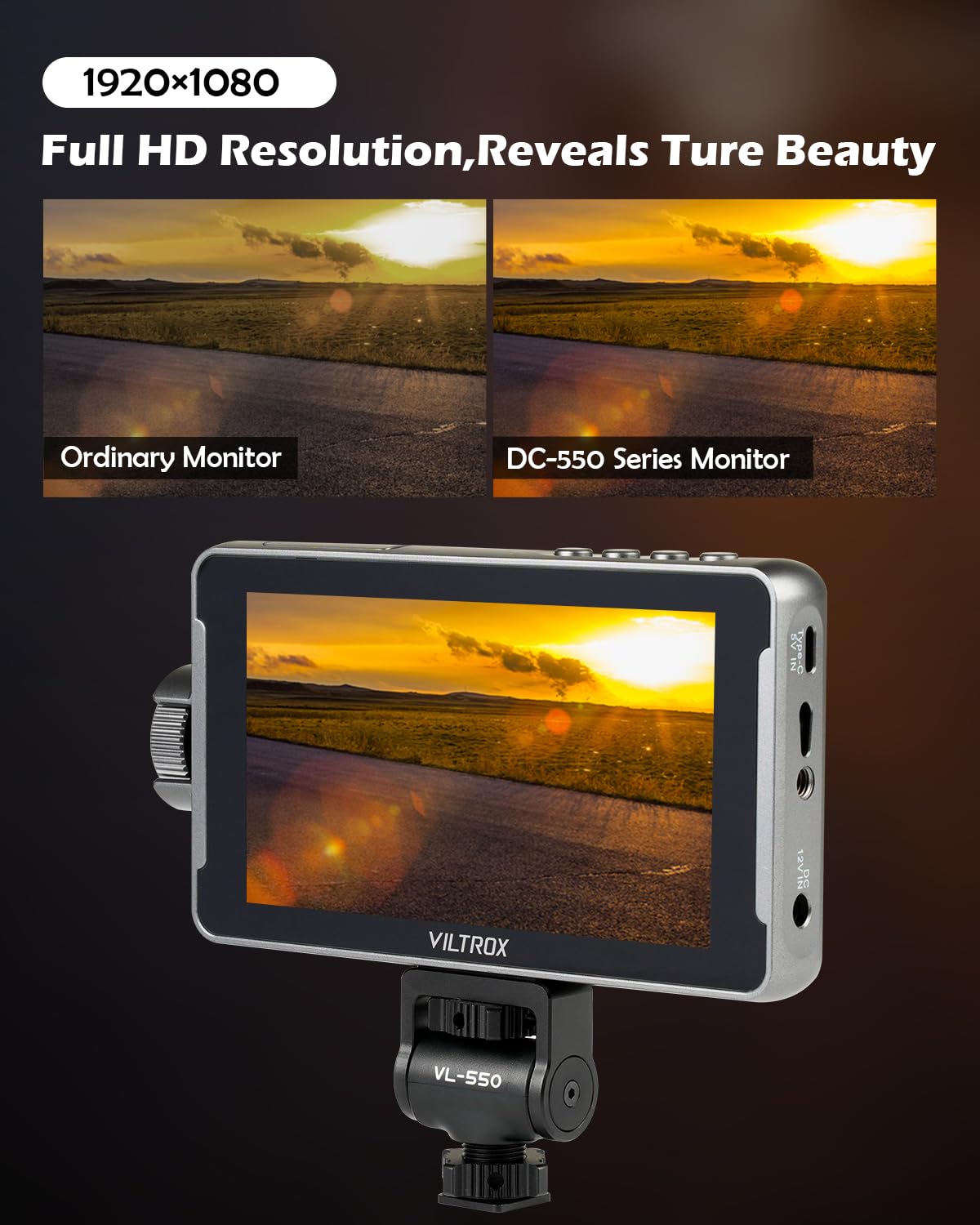 Amazon.com : VILTROX DC-550 PRO Touchscreen Camera Video Monitor