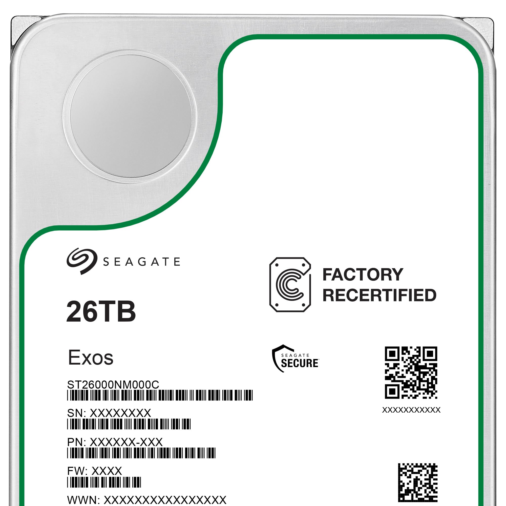 Amazon.com: Seagate (Recertified Exos 26TB Internal Hard Drive HDD