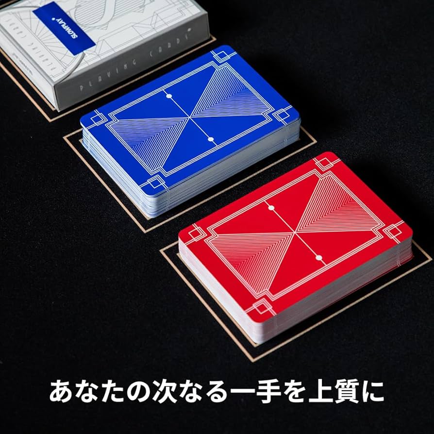 Amazon | SLOWPLAYトランプ プラスチック100% 2デッキ ジャンボ