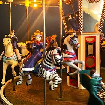 Amazon | レアミスタークリスマスメリーゴーランドオルゴール