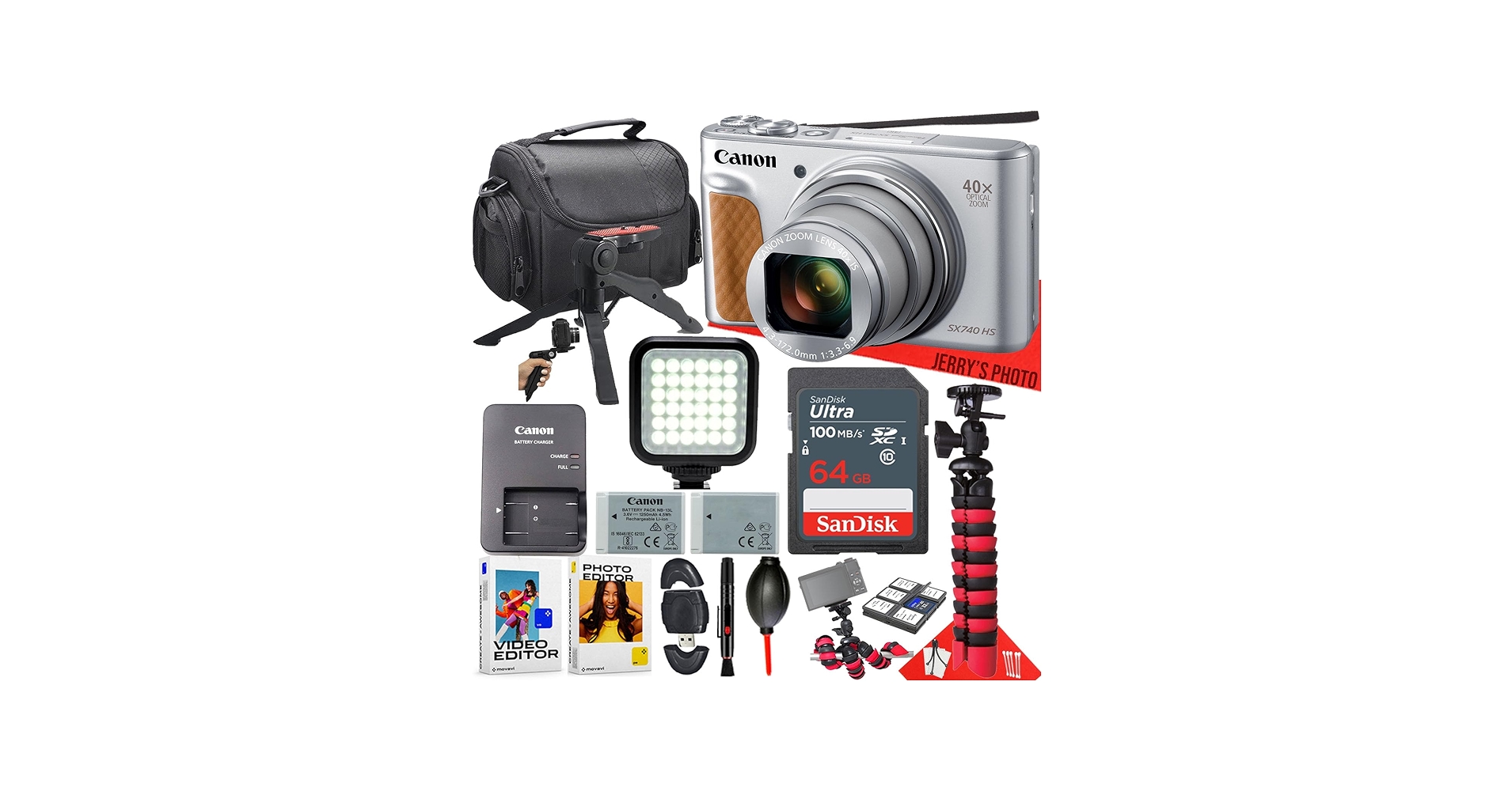 Amazon.com : Canon PowerShot SX740 HS Digital Camera (Silver) +