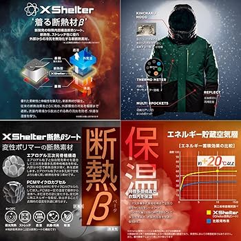 Amazon.co.jp: 【黒4L】ワークマン エックスシェルター 断熱 α 防水