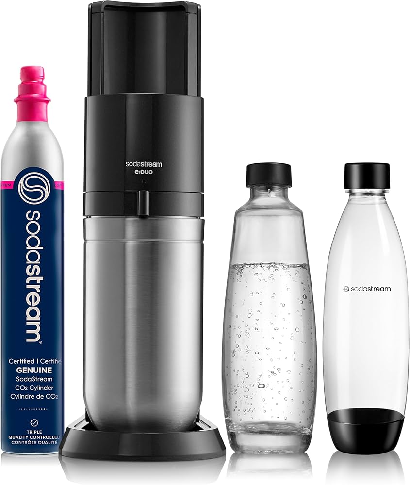 Amazon.com: SodaStream E-Duo Sparkling Water Maker (Black) with