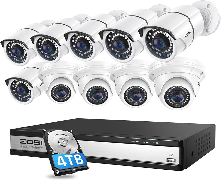 Amazon.com : ZOSI 4K 16CH PoE Security Camera System with Hard