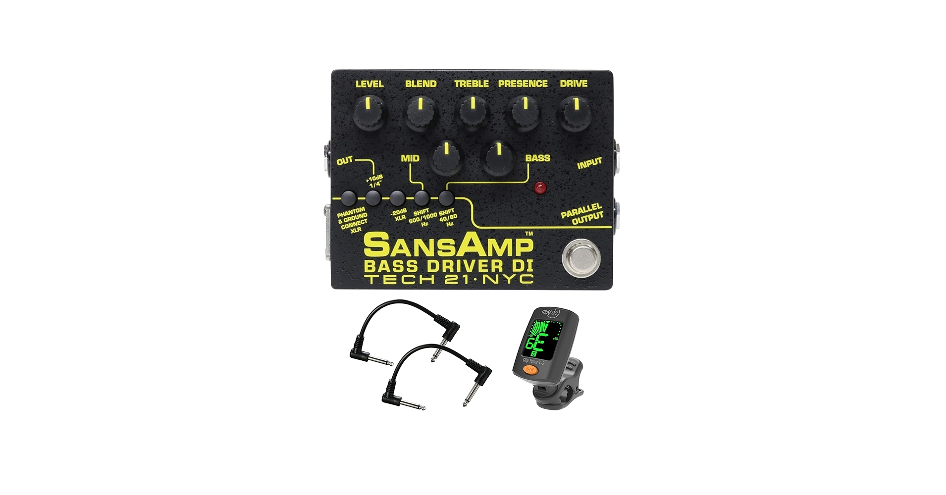 Amazon.com: Tech 21 SansAmp Bass Driver DI V2 Bundle with 2 Patch