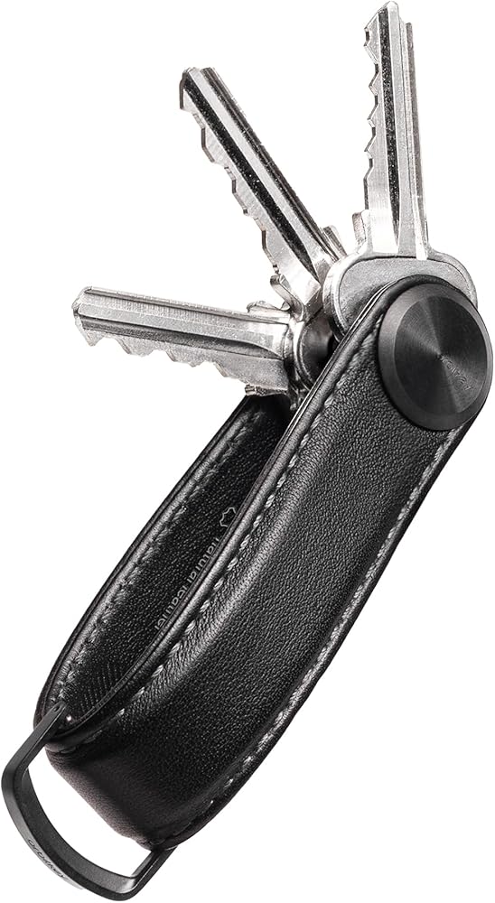 Orbitkey Key Organizer Pro - Leather (Blackout) at Amazon Men's