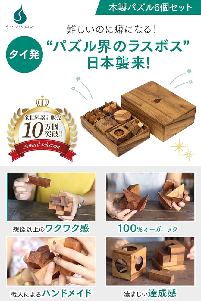 Amazon | 【 5分で解けたらパズル王 】サイアムマンダレー 立体パズル
