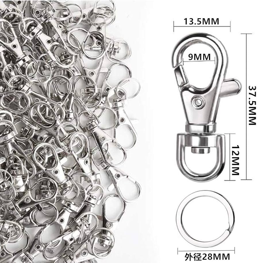 Amazon.co.jp: サムコス ナスカン 二重リング キーホルダー 回転フック