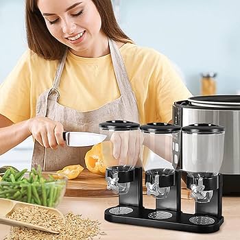 Amazon｜HESTAY シリアルディスペンサー 3コンパートメント