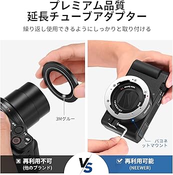 Amazon.co.jp: NEEWER 広角レンズ ZV1カメラに対応 2in1 18mm HD広角と