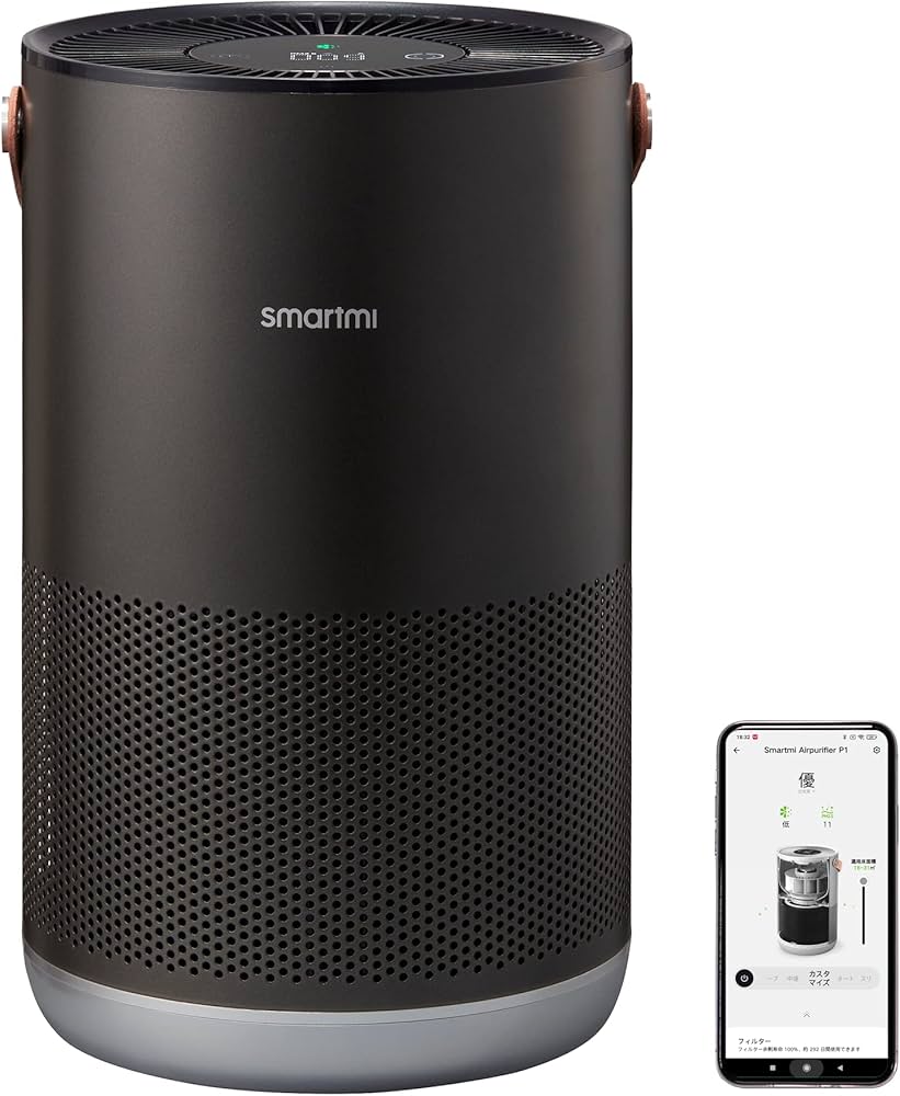 Amazon | Smartmi 小型スマート空気清浄機P1 16畳対応 CADR250m³/h