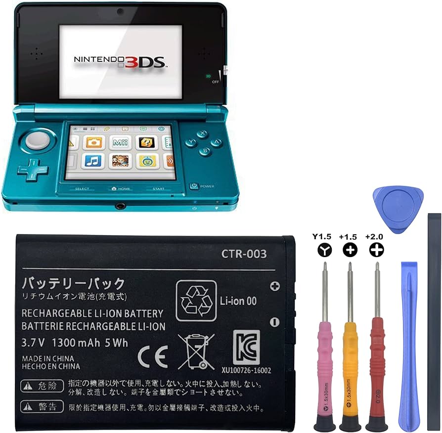 CENIFENX 3DS Battery, CTR-003 3.7V 1300mAh Replacement for