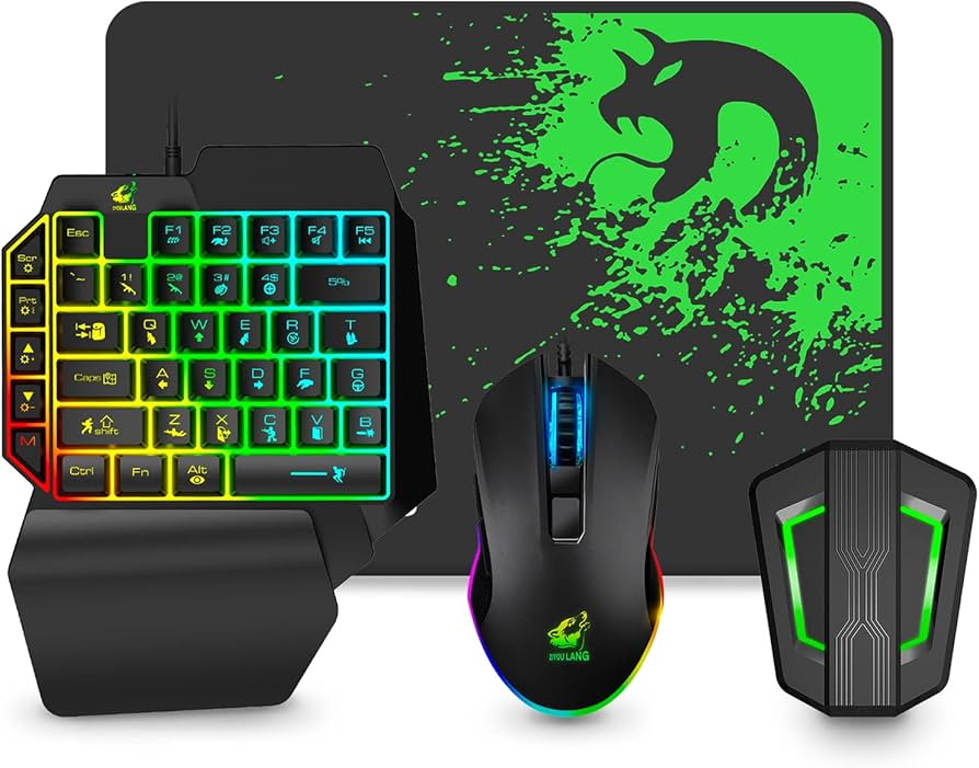 Amazon.co.jp: メカニカル式、専用コンバーター付き、片手キーボード