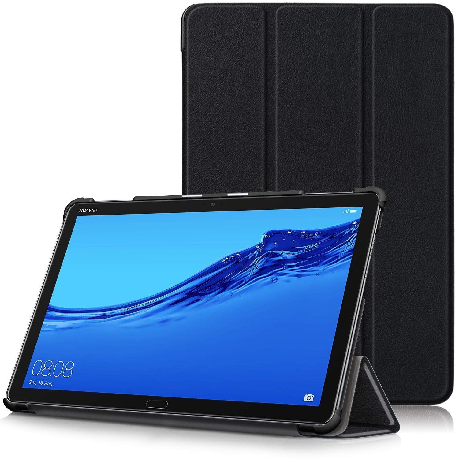 Leather case for Huawei MediaPad M5 Lite 10.1 inch - Black: Buy