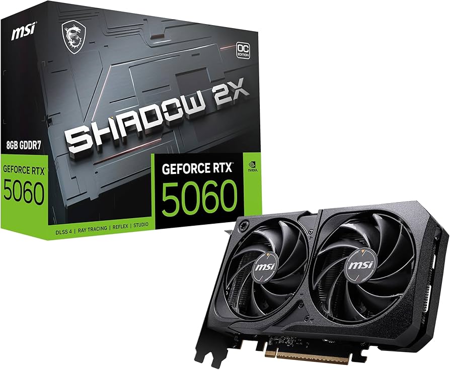 Amazon.com: msi Gaming RTX 5060 8G Shadow 2X OC Graphics Card (8GB