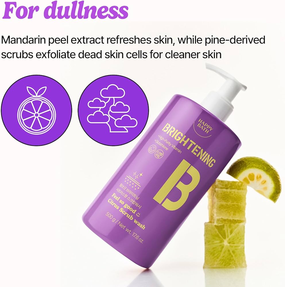 Amazon.com : HAPPY BATH Feel So Good Citrus Body Wash with Pine