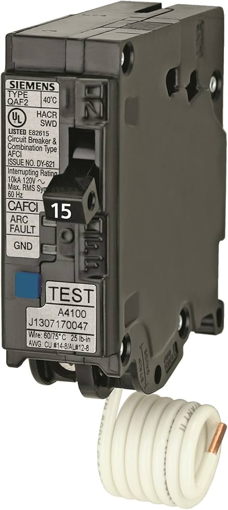 Siemens QA115AFCP 15-Amp Single Pole 120-volt Plug On Combination