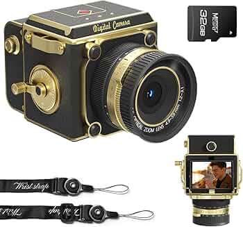 Amazon | デジカメ レトロ 2.7K 5600万画素 CCD デジタルカメラ 16X