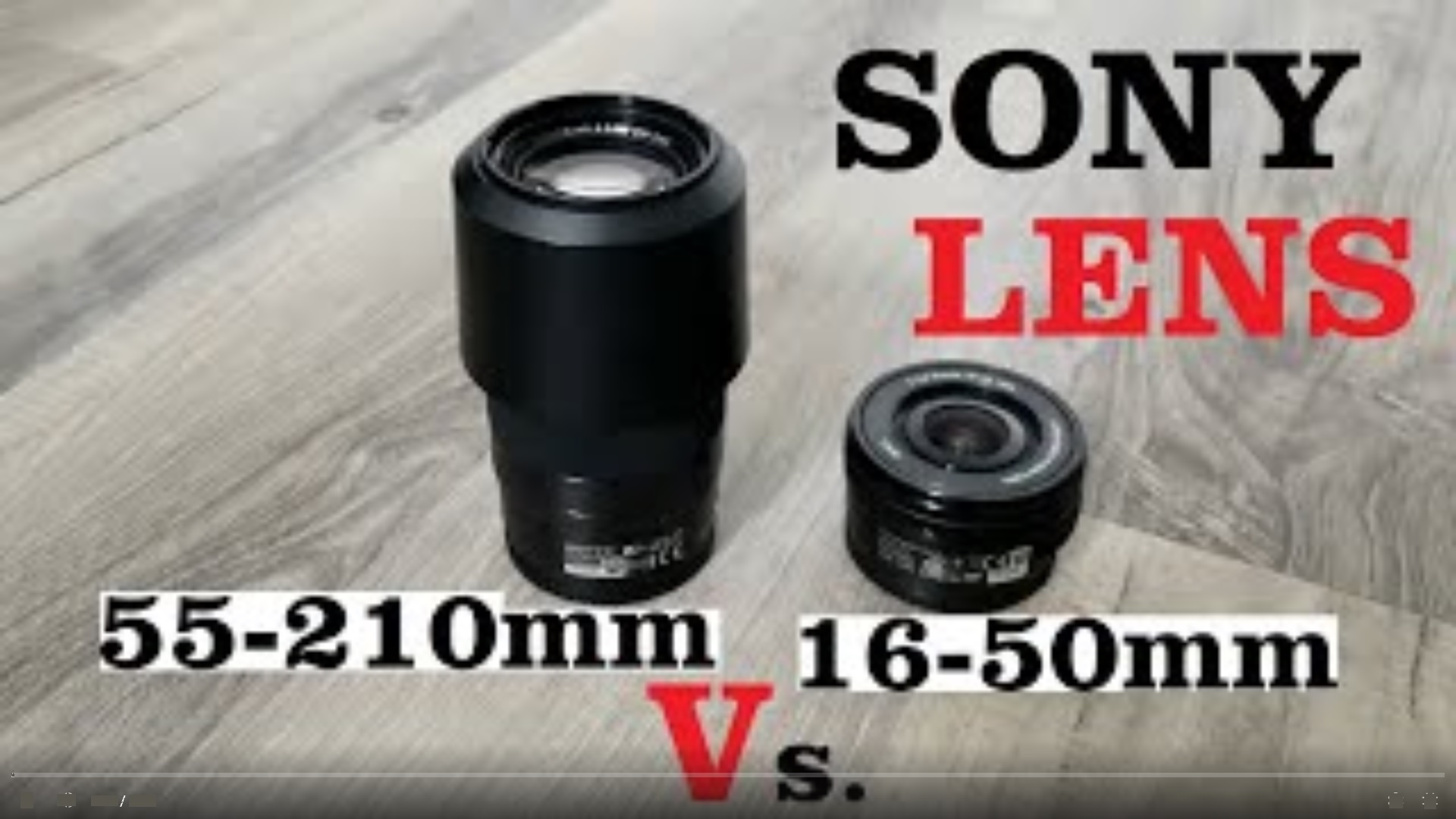 Watch SONY Lens Zoom Comparison 16-50mm 55-210mm SELP1650 SEL55210