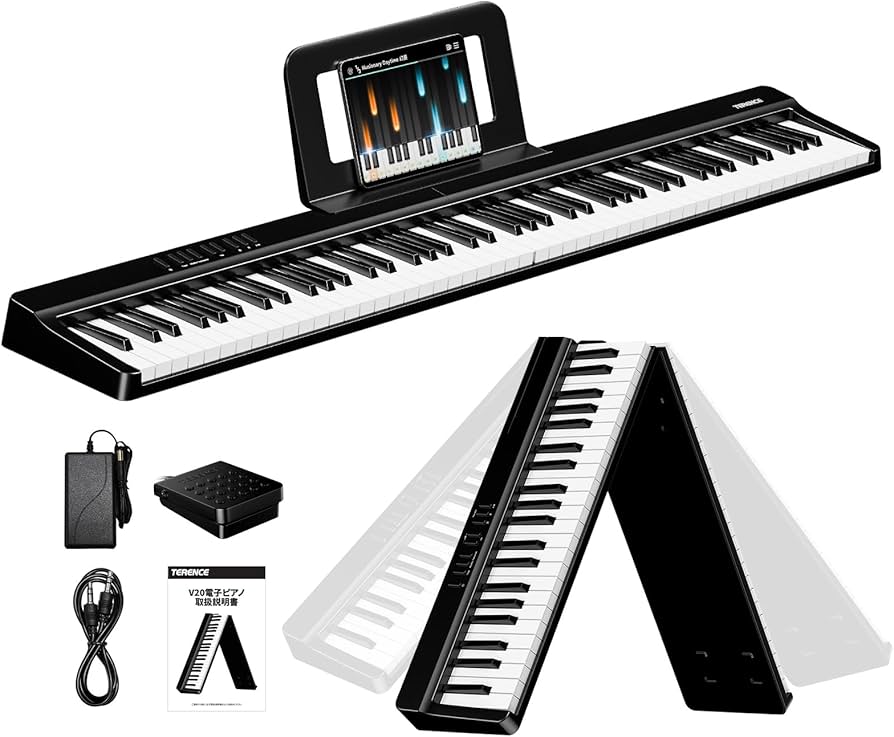 TERENCE 電子ピアノ 88鍵 カウンターウェイト鍵盤 木製 20W3ペダル