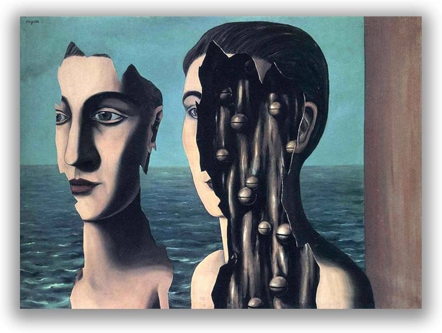 Amazon.co.jp: ルネ・マグリット作「ダブル・シークレット」 有名な