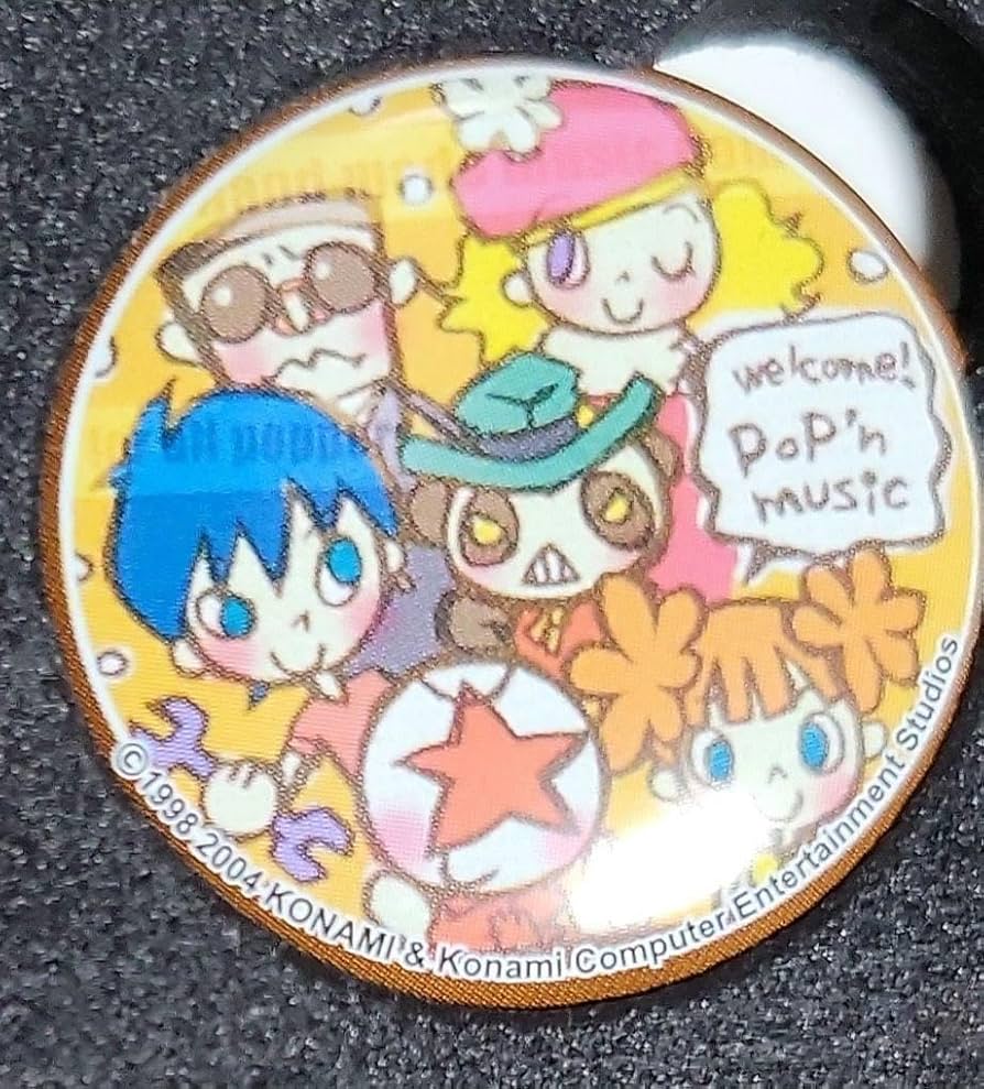 Amazon.co.jp: ポップンミュージック ポップン 缶バッジ ヒュー ルリ
