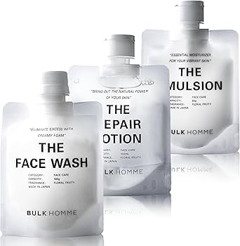 Amazon.co.jp: バルクオム 洗顔 メンズ 100g & 化粧水 100ml & 乳液