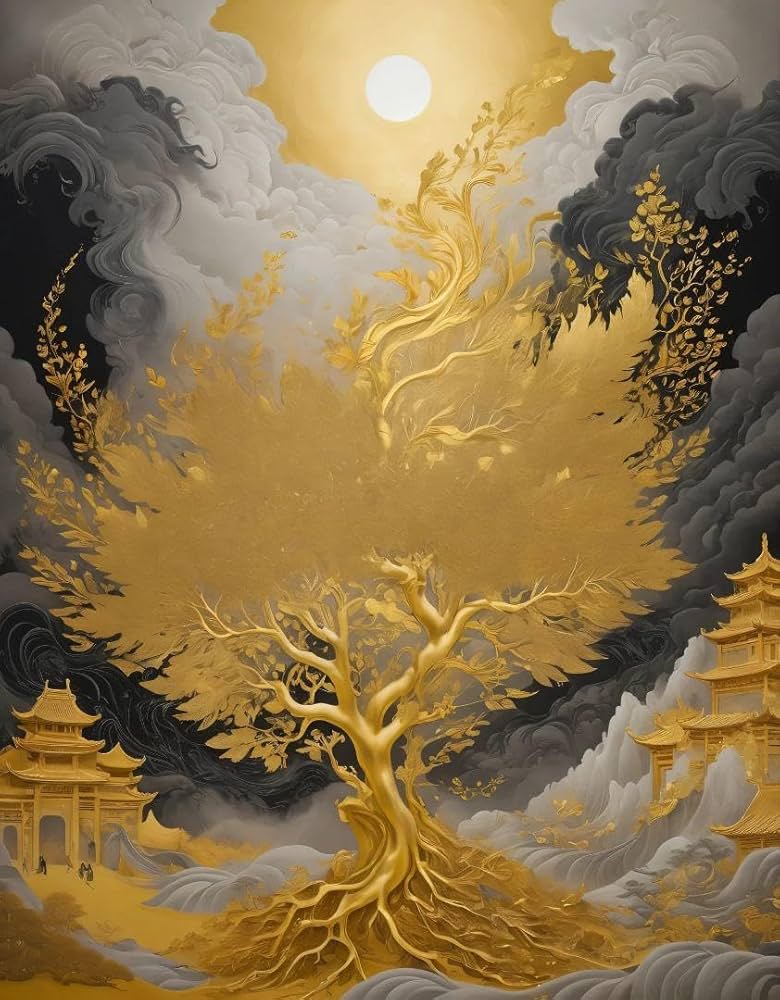 Amazon.co.jp: 金運が上がる絵画 278番開運絵画、風水、幸運アート