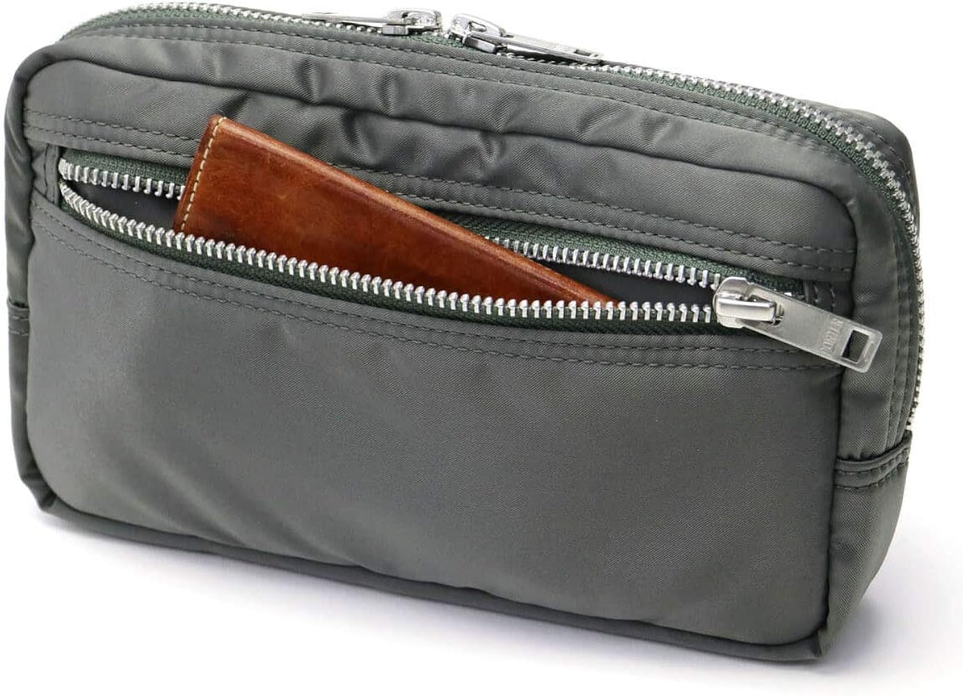 Amazon.com: Porter Tanker Pouch 622-67327 Silver Gray/11, silver