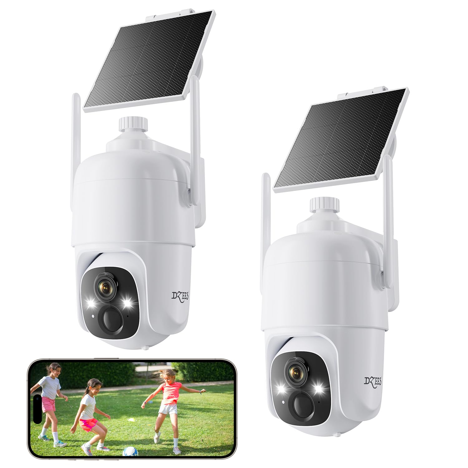 Amazon.com : Dzees Solar Security Cameras Wireless Outdoor, 2K